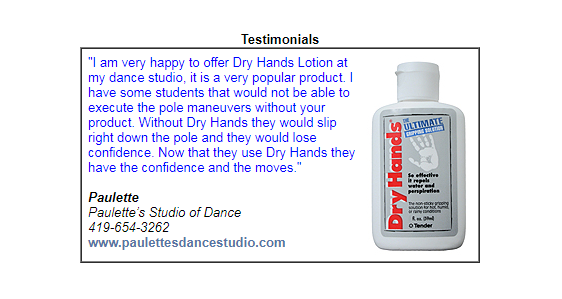 Dry Hands Testimonial